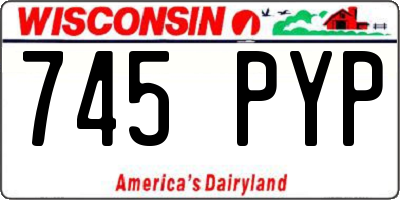 WI license plate 745PYP