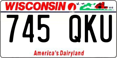 WI license plate 745QKU