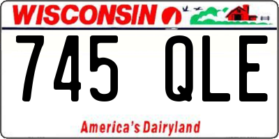WI license plate 745QLE