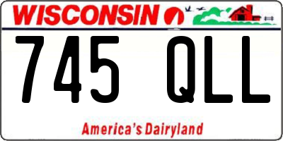 WI license plate 745QLL