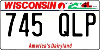 WI license plate 745QLP