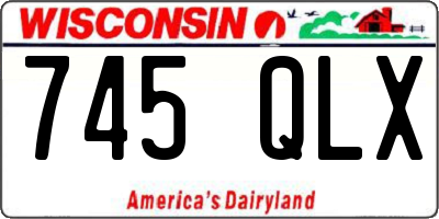 WI license plate 745QLX