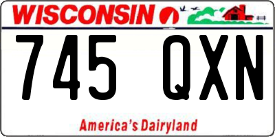 WI license plate 745QXN