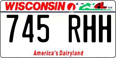 WI license plate 745RHH