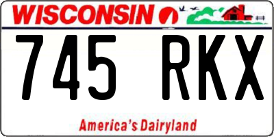 WI license plate 745RKX