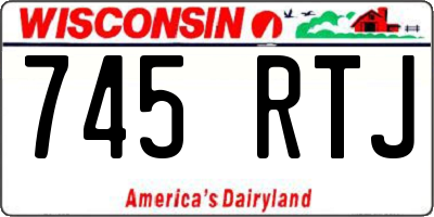 WI license plate 745RTJ