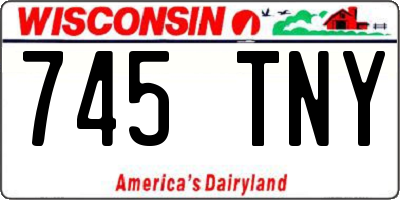 WI license plate 745TNY