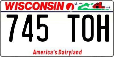 WI license plate 745TOH