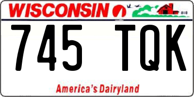 WI license plate 745TQK