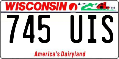 WI license plate 745UIS