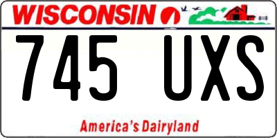 WI license plate 745UXS