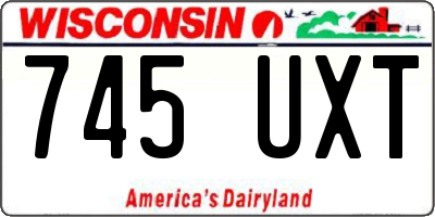 WI license plate 745UXT
