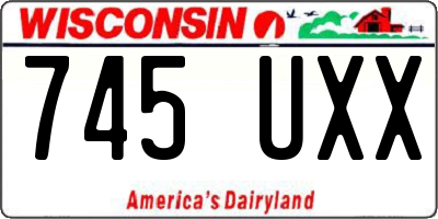 WI license plate 745UXX