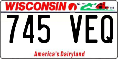 WI license plate 745VEQ