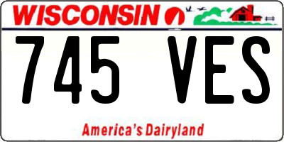 WI license plate 745VES