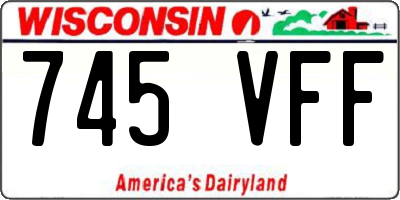 WI license plate 745VFF