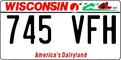 WI license plate 745VFH