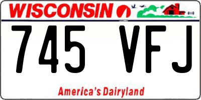 WI license plate 745VFJ