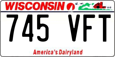WI license plate 745VFT
