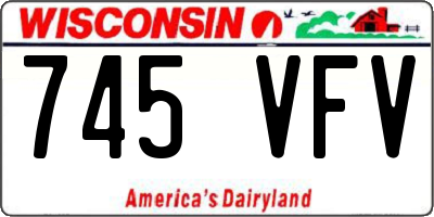 WI license plate 745VFV