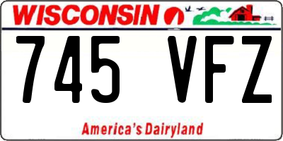 WI license plate 745VFZ