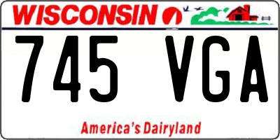 WI license plate 745VGA