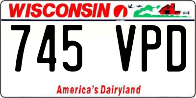 WI license plate 745VPD