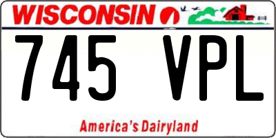 WI license plate 745VPL