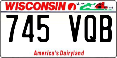 WI license plate 745VQB