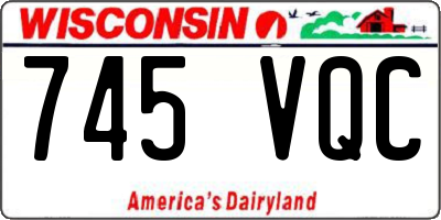 WI license plate 745VQC