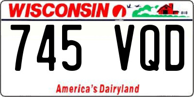 WI license plate 745VQD