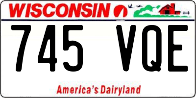 WI license plate 745VQE