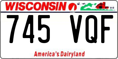 WI license plate 745VQF