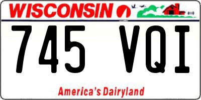 WI license plate 745VQI