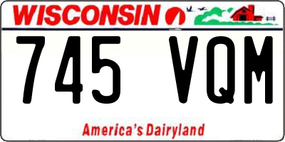 WI license plate 745VQM