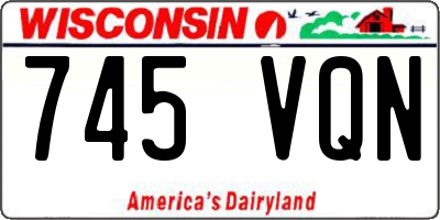 WI license plate 745VQN