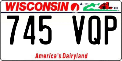 WI license plate 745VQP