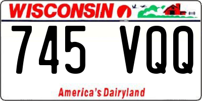 WI license plate 745VQQ
