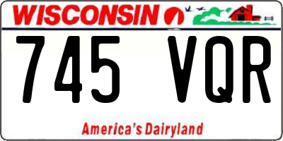WI license plate 745VQR