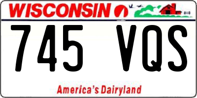 WI license plate 745VQS