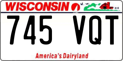 WI license plate 745VQT