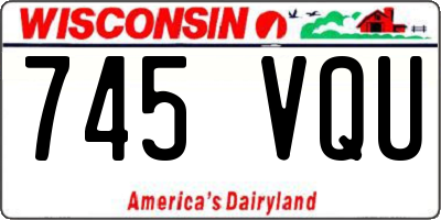 WI license plate 745VQU
