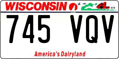 WI license plate 745VQV