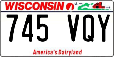 WI license plate 745VQY