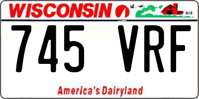 WI license plate 745VRF