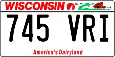 WI license plate 745VRI