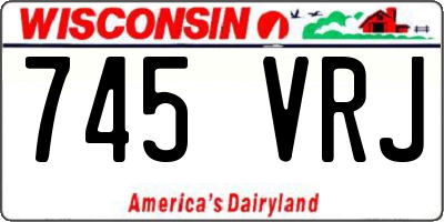 WI license plate 745VRJ