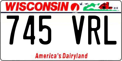 WI license plate 745VRL