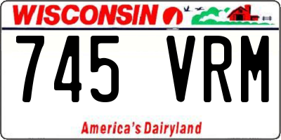 WI license plate 745VRM
