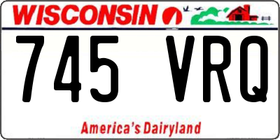 WI license plate 745VRQ